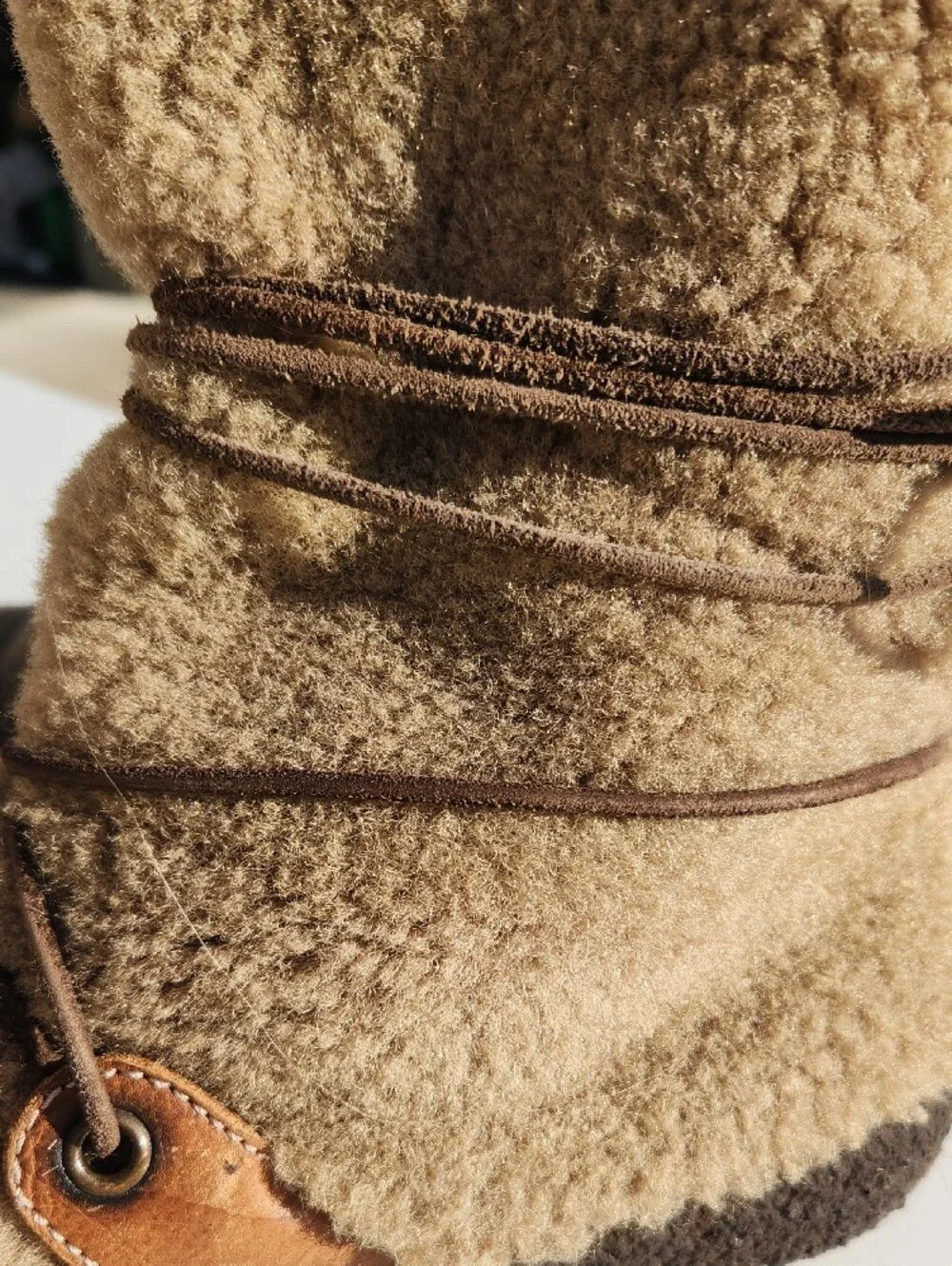 Free People Tan Shearling Winter Boots EU 40 MADE IN ITALY